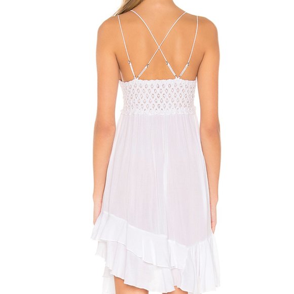 Free People Adella White Lace Mini Dress - Picture 3 of 11